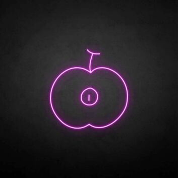 &#39;Half of the aaple&#39; neon sign
