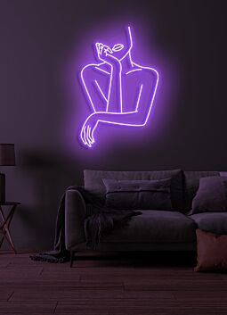 Albert Neon Tribute to Genius and Intellectual Brilliance