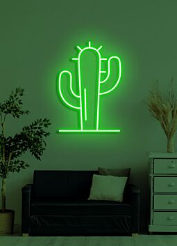 Cactus Neon Light Desert Cool and Prickly Fun
