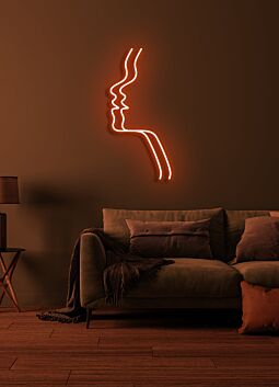 Duel Face Neon Intrigue of Internal Conflict and Harmony