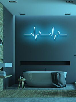 Heart Beat LED Neon Capturing Life's Rhythms in Glow