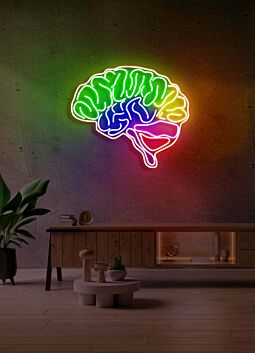 The brain Neon Enlightenment for Intellectual Pursuits