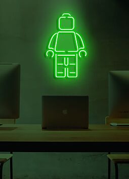 LEGO Man Neon Fun and Playful Light for Nostalgia and Creativity