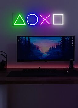 Playstation Neon Home of Digital Adventures