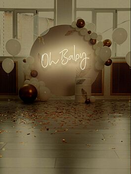 Oh Baby Neon Excitement for New Beginnings
