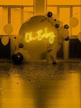 Oh Baby Neon Excitement for New Beginnings