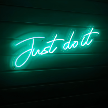 Just Do It Neon Sign Empower Your Space with Motivation and Action