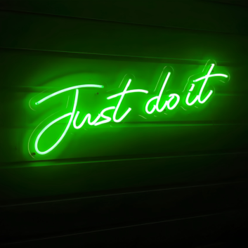 Just Do It Neon Sign Empower Your Space with Motivation and Action