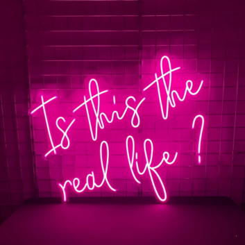 It this the real like: Authenticity Illuminated in Neon