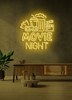 Customize Movie Night Neon for Cinematic Evenings