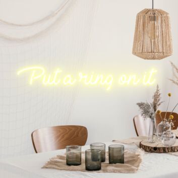 Put A Ring On It Shining Neon for Engagement Joy