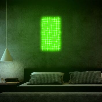 Wavy Trippy Net Psychedelic Neon Art for Modern Spaces