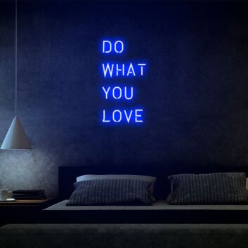Do What You Love Motivational Neon for Creative Spaces