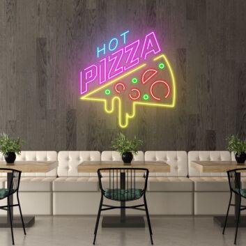 Customize Hot Pizza Light Up Your Pizza Passion with Neon