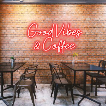 Good Vibes & Coffee Spread Positivity with Lively Neon