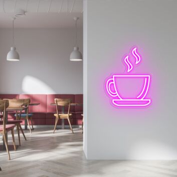 Coffee Cup Brighten Up Your Coffee Time with Neon