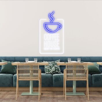 Customize Coffee House Best In Town Promote Your Cafe with Stylish Neon