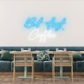But First Coffee Prioritize Your Pleasure with Neon Sign