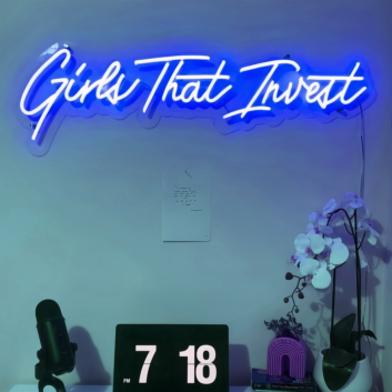 Illuminate Your Inner Sleuth with the "Girls That Invest" Neon Glow