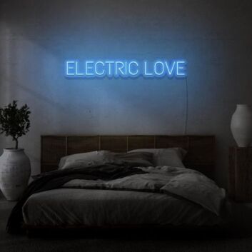 Electric Love Illuminate Love&#039;s Spark with Vibrant Neon