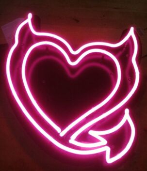 Devil Heart Show Your Rebellious Side with Neon Sign