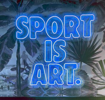 Sport is an art form Neon sign