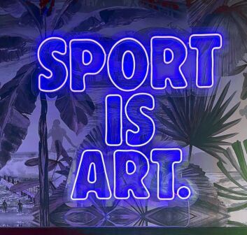Sport is an art form Neon sign