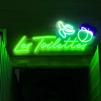Les Toilettes Neon Sign: Illuminate Your Lavatory