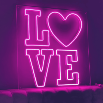 Love Neon Sign: Radiate Affection and Warmth in Style