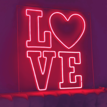 Love Neon Sign: Radiate Affection and Warmth in Style