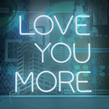 Love You More Neon Sign: Express Boundless Affection in Radiant Glow