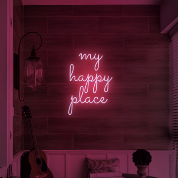 My Happy Place: Illuminate Your Sanctuary with Neon Art