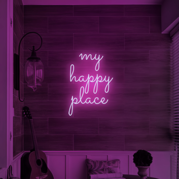 My Happy Place: Illuminate Your Sanctuary with Neon Art