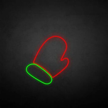 marry christmas-glove&#39; neon sign