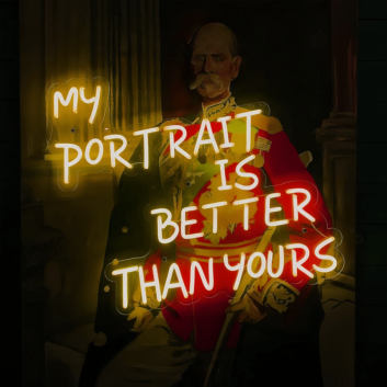 My Portrait Is Better Than Yours: Illuminate Your Pride with Neon