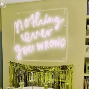 Not Drinking Is Only Going to Make It Worse: Neon Sign for the Spirited