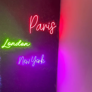 Paris London New York: Illuminate Your Love for Travel with Our Neon Sign!