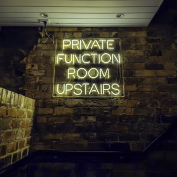 Private Function Room Upstairs: Elevate Your Events with Our Exclusive Neon Sign!