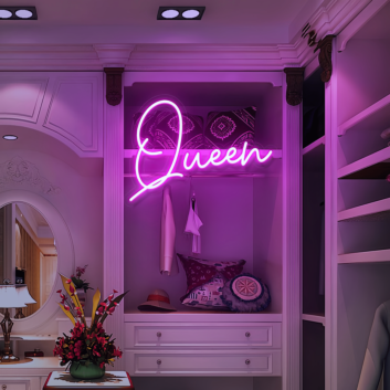 Queen: Reign in Radiance with Our Neon Art Sign!