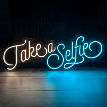 Take a Selfie Neon Sign: Capture the Moment with Style and Flair