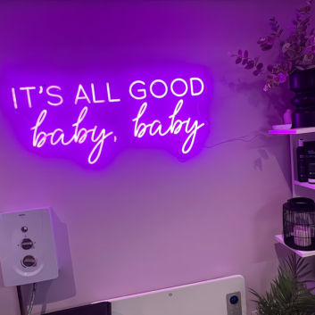 It&#039;s All Good Baby Baby Radiant Neon Sign