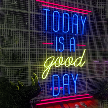 Today is a Good Day: Brighten Your Space with Positivity and Optimism - Neon Sign