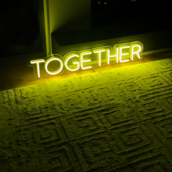 Together: Illuminate Your Bond with Radiance and Unity - Neon Art Sign