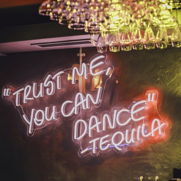Trust Me You Can Dance Tequila: Neon Glow for Spirited Celebrations