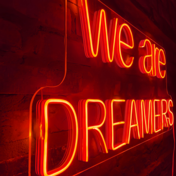 We Are Dreamers Neon Sign: Let Your Dreams Light the Way