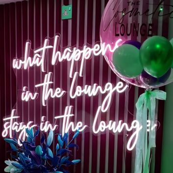What Happens in The Lounge Stays in The Lounge Neon Sign: Keep Them Safe in Neon Glow