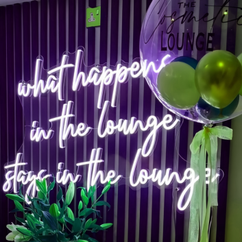 What Happens in The Lounge Stays in The Lounge Neon Sign: Keep Them Safe in Neon Glow