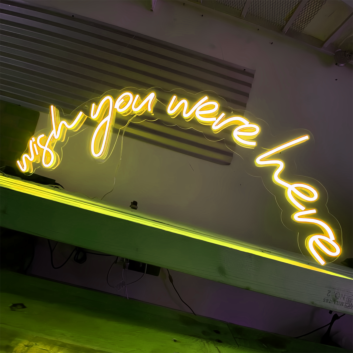 Wish You Were Heve: Embrace the Spirit of Adventure with Neon Shine