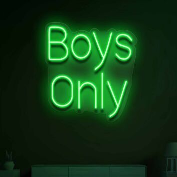Boy only  Illuminate Your Space with Neon Love