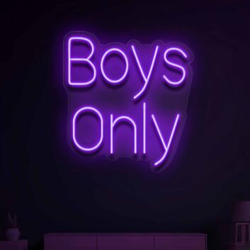 Boy only  Illuminate Your Space with Neon Love